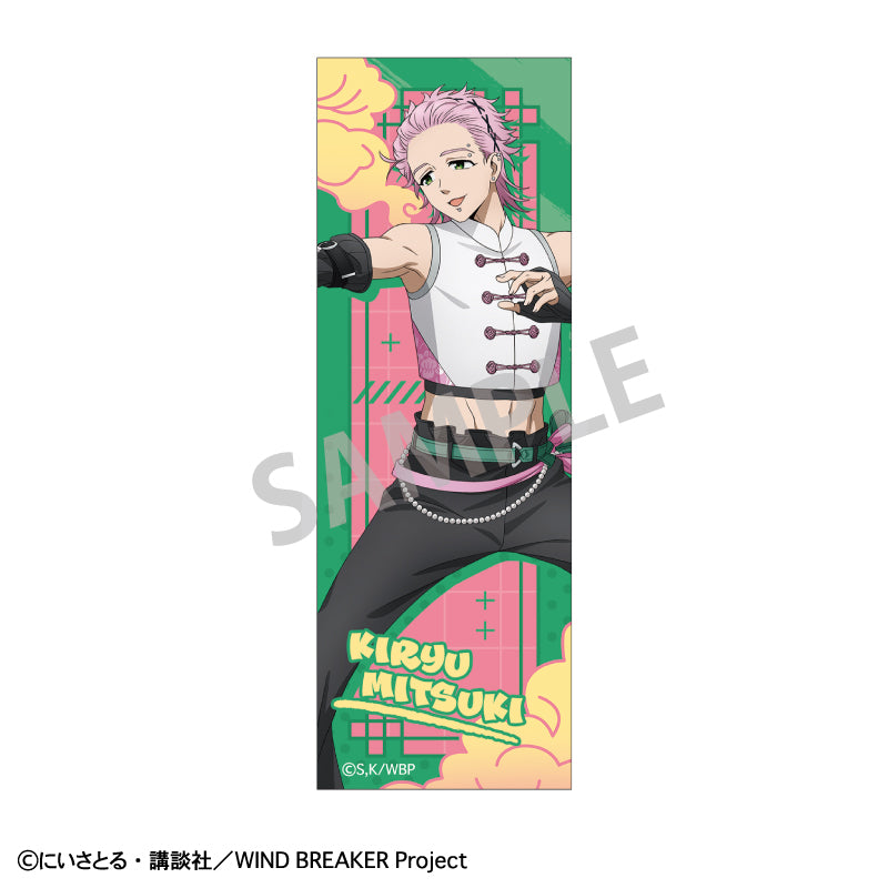 【予約商品】WIND BREAKER ロングスクエア缶バッジ＿桐生三輝／チャイナアクション