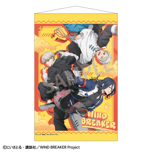 【予約商品】WIND BREAKER B2タぺストリー＿レッド／チャイナアクション