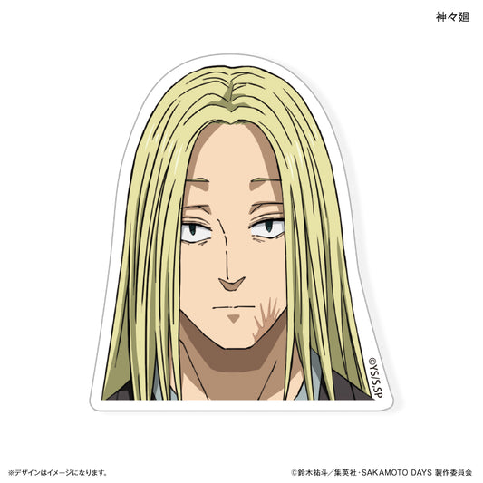 【予約商品】キャラ面ステッカー　SAKAMOTO DAYS　神々廻