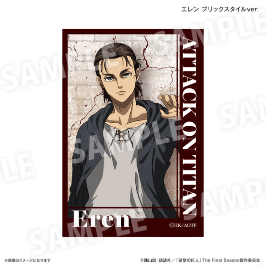 【予約商品】進撃の巨人 ミニアートスタンド エレン ブリックスタイルver.