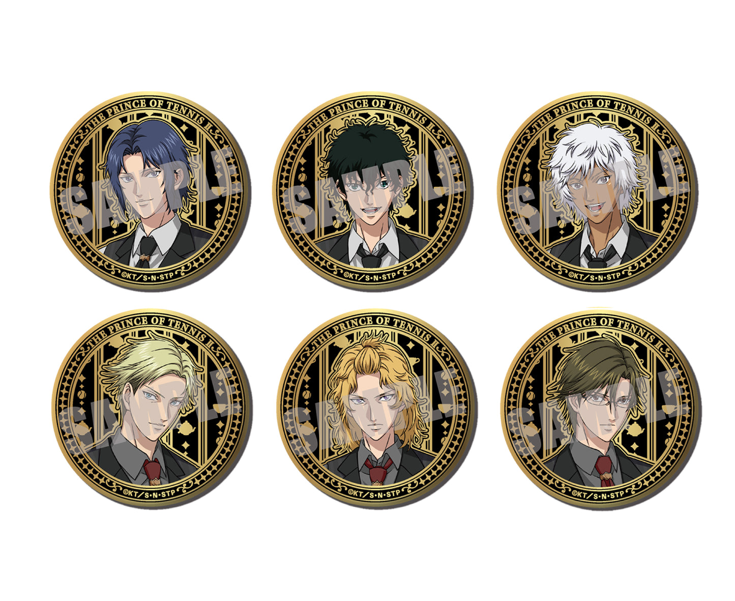 【予約商品】新テニスの王子様　トレーディングラグジュアリーメタル缶バッジ　Cafe ver.（全6種）【単品JAN】
