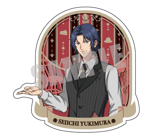 【予約商品】新テニスの王子様　ダイカットステッカー　幸村精市　Cafe ver.