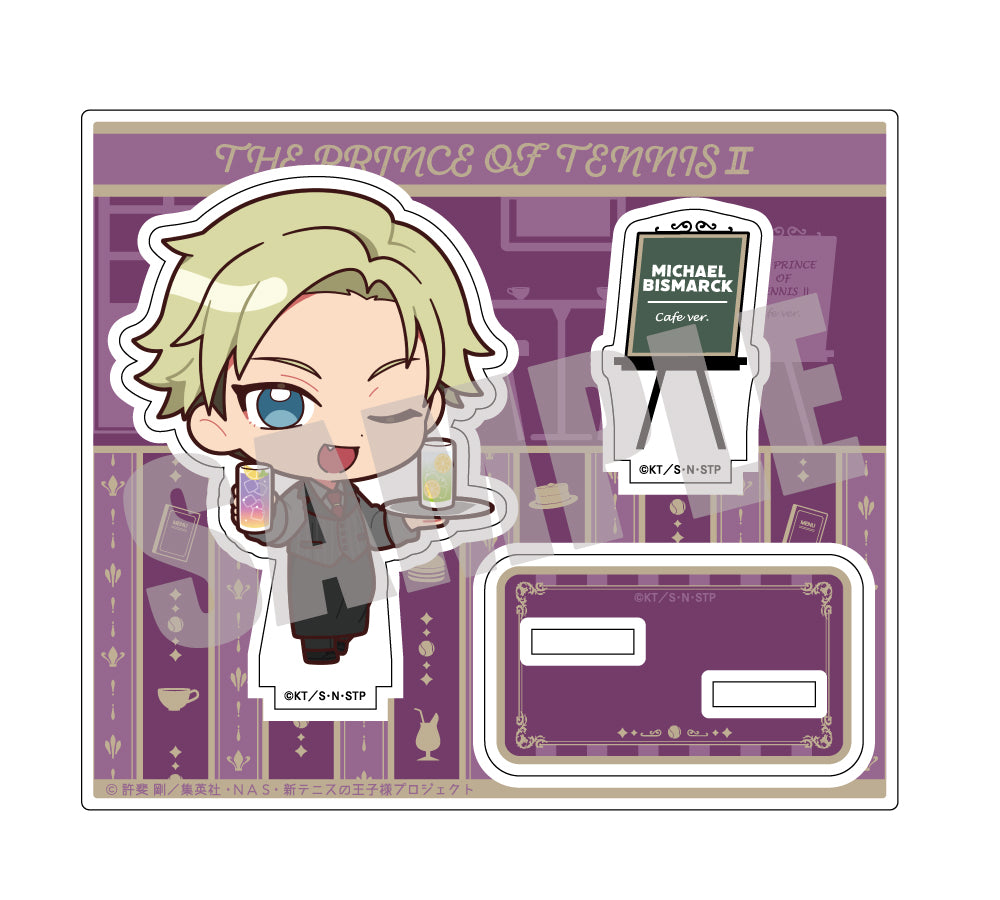 【予約商品】新テニスの王子様　アクリルスタンド　ミハエル・ビスマルク　MINI CAFE ver.